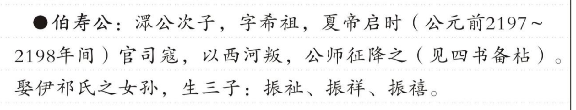 伯寿公 的版面片段
