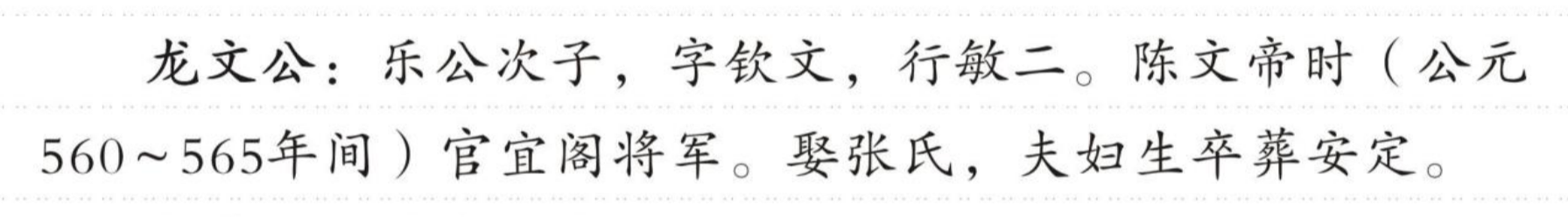 龙文公 的版面片段